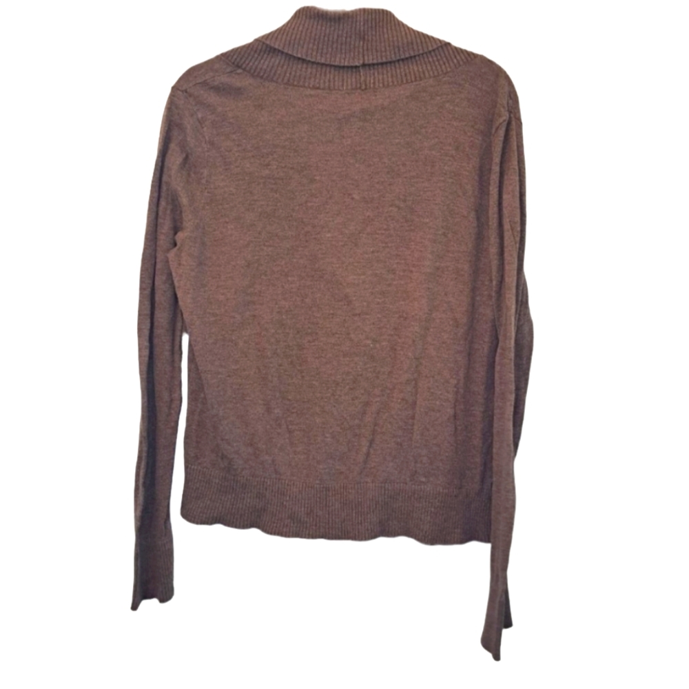 Mossimo Brown Shawl Collar Button Down Sweater Plus Size XXL - Picture 3 of 7